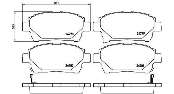 MAGNETI MARELLI Piduriklotsi komplekt,ketaspidur 363700483097